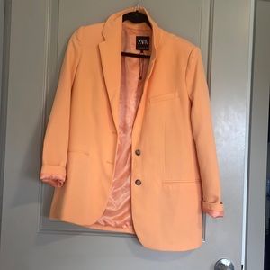 Orange blazer